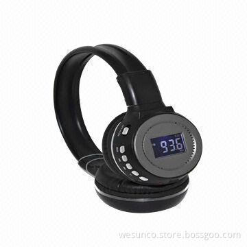 LCD MP3 player headphone with LCD indicator